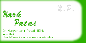 mark patai business card