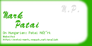 mark patai business card